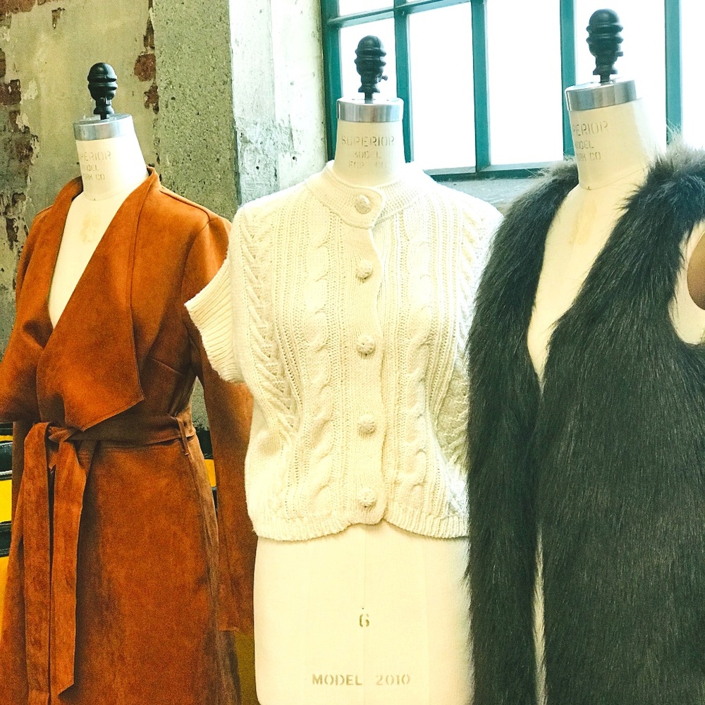 Long Faux Suede Winter Coat